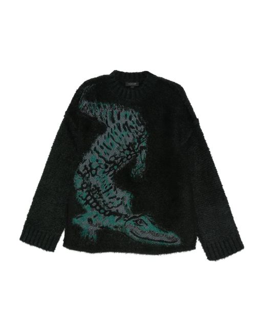 Lacoste Green Jacquard Sweater for men