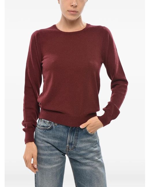 Malo Red Crew-Neck Long-Sleeve Sweater