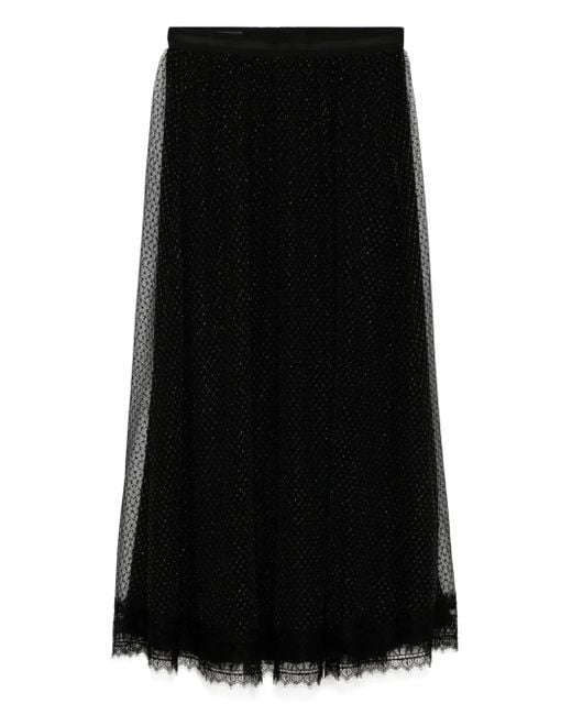Shiatzy Chen Black Rock Aus Mesh Mit Rautenmuster