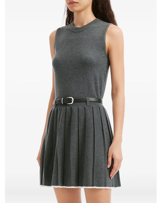 B+ AB Geplooide Jurk in het Gray