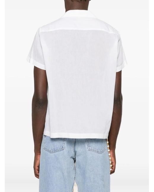 Bode White Short-Sleeved Shirt for men