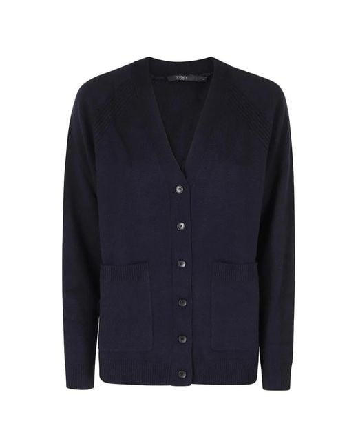 Seventy Blue Button-Up Patch-Pocket Cardigan