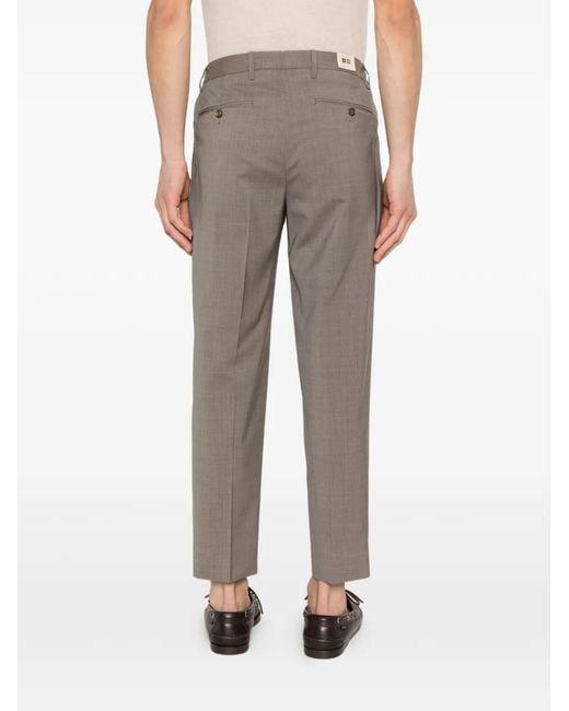 Briglia 1949 Gray Portobellos Pleated Trousers for men