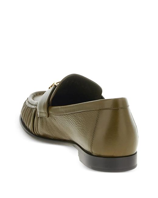 Fendi Green Baguette Loafer