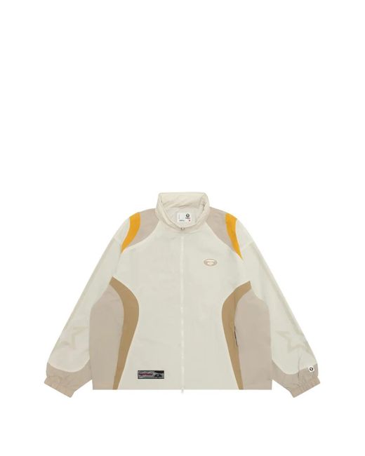 Aape By A Bathing Ape Natural Panelled Hooded Jacket for men