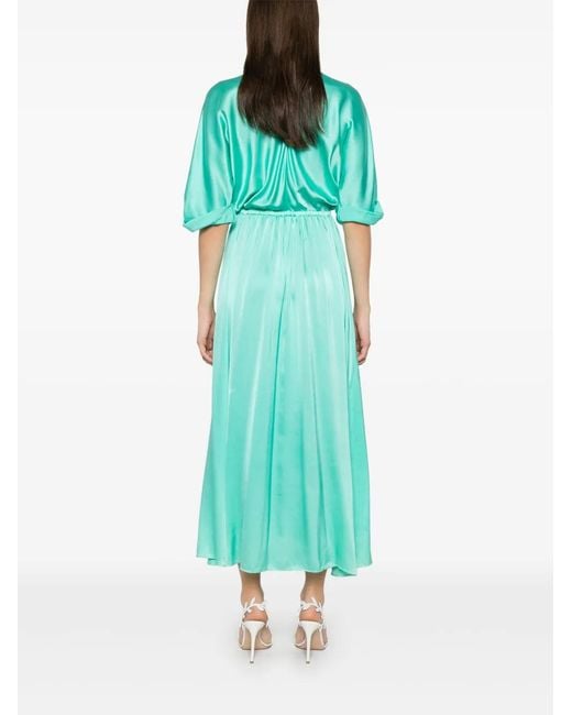 Forte_forte Green Silk Long Dress