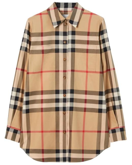 Camisa a motivo Vintage Check Burberry de color Multicolor