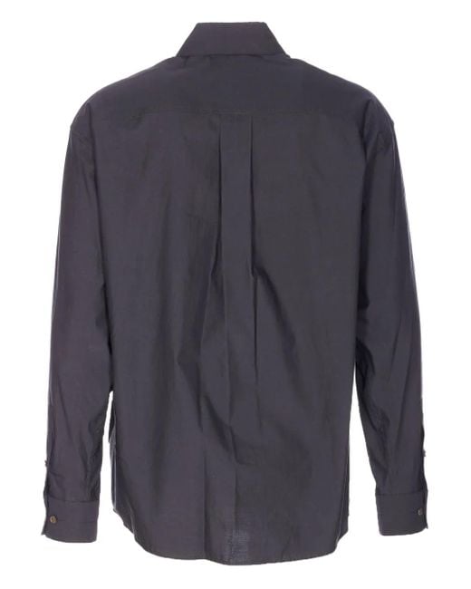 Lemaire Blue Patch-Pocket Shirt for men