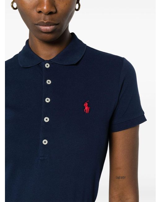 Polo Ralph Lauren Poloshirt Met Borduurwerk in het Blue