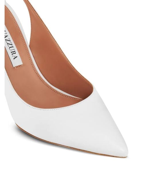 Aquazzura Bow Tie 85mm パンプス White