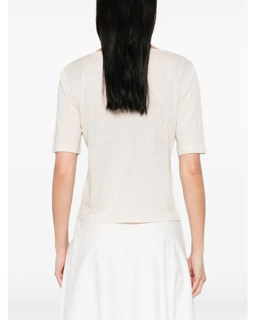 Base London White Round-Neck T-Shirt