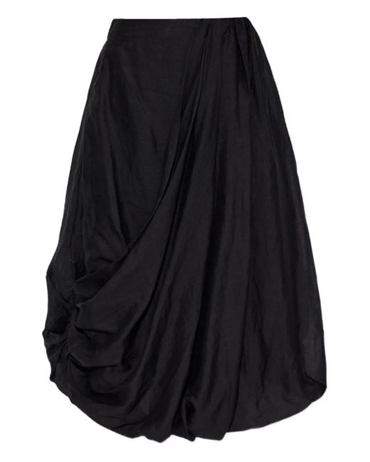 Jupe Mi-Longue Nia À Design Drapé AllSaints en coloris Black