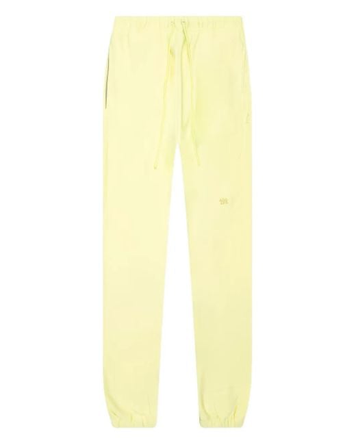 Advisory Board Crystals Yellow Logo-Patch Track Pants for men