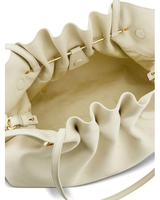 Ferragamo White Medium Soft Shoulder Bag