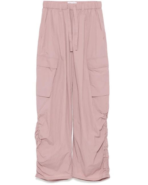 Izzue Pink Cargohose Mit Kordelzug