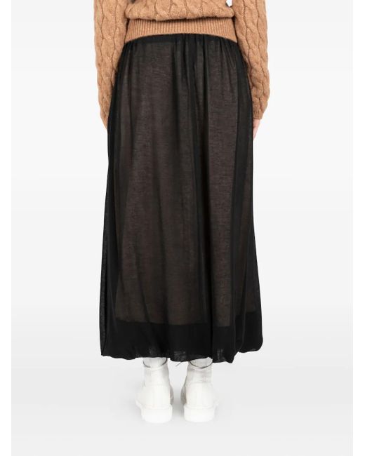 Jupe Évasée À Effet De Transparence Societe Anonyme en coloris Black