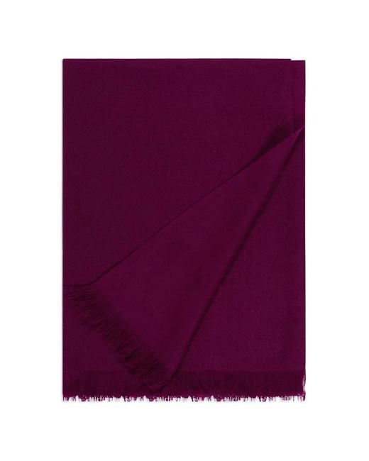 Bufanda Con Flecos Bompard de color Purple