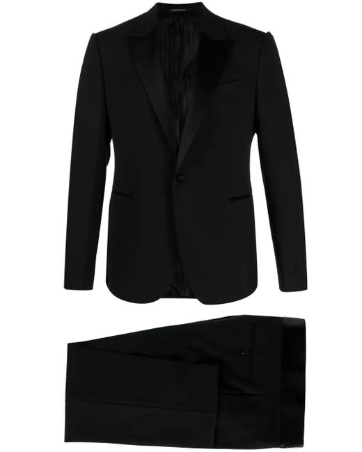Emporio Armani Einreihiger Anzug in Black für Herren
