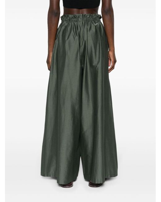 Societe Anonyme Green Maxxxi Coulisse Wide-leg Trousers