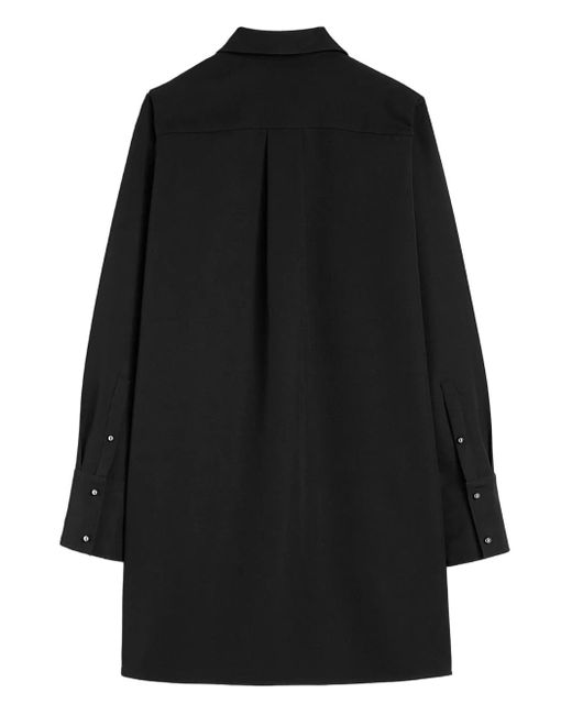 Jil Sander Black Wool Polo Dress