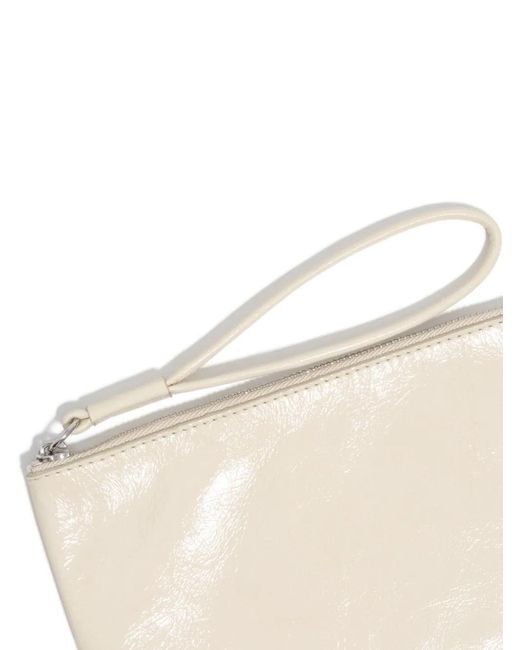 Bimba Y Lola Natural Zipped Leather Wallet