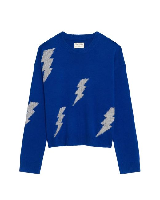 Zadig & Voltaire Blue Markuz New Flashlight Knit