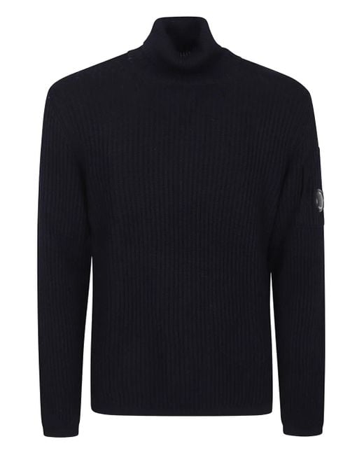 Jersey con cuello alto C P Company de hombre de color Blue