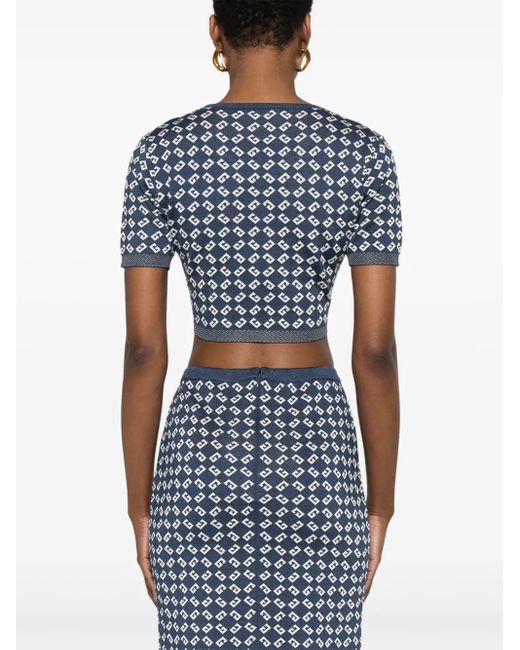 `` Cropped 'Top Givenchy en coloris Blue