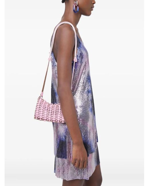 Rabanne Pink Chainmail-Effect Shoulder Bag
