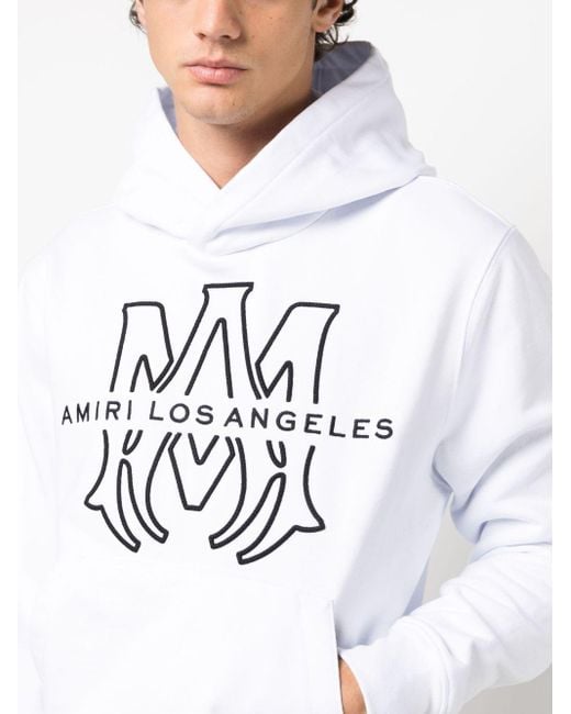 メンズ Amiri Ma Los Angeles コットンパーカー White