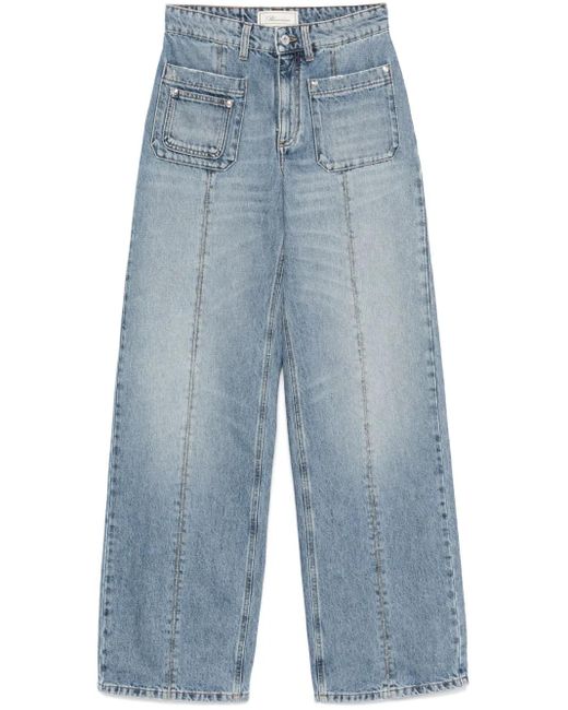 Blumarine Blue Straight-Leg Jeans
