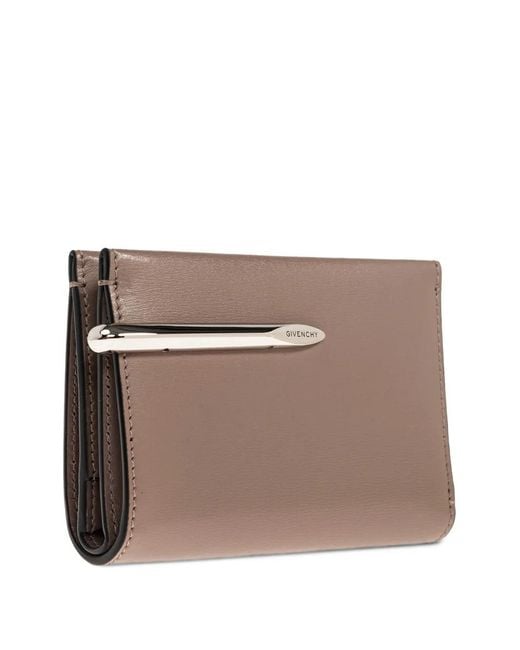 Givenchy Brown Pinch-Line Leather Wallet