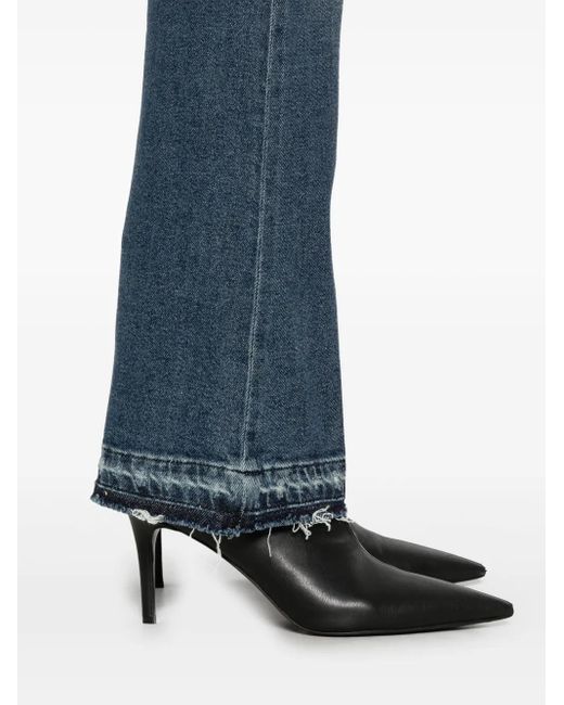 7 For All Mankind Blue Bootcut Tailorless Jeans