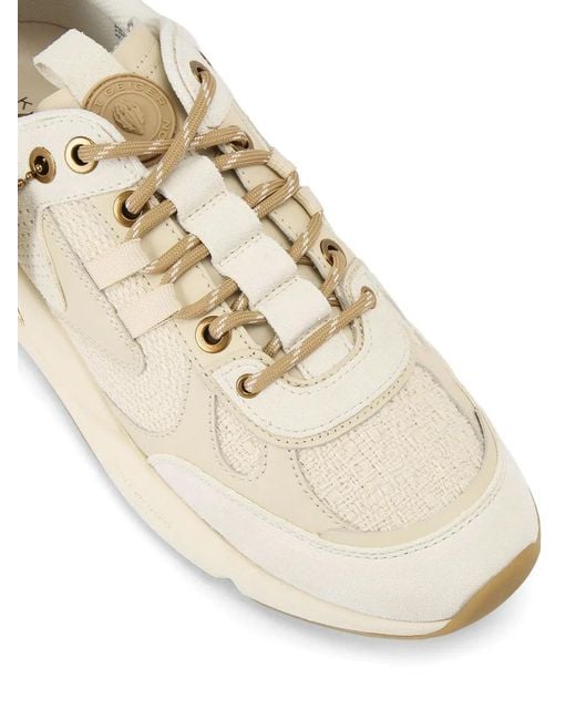 Kurt Geiger White Suede Eagle Head Sneakers for men