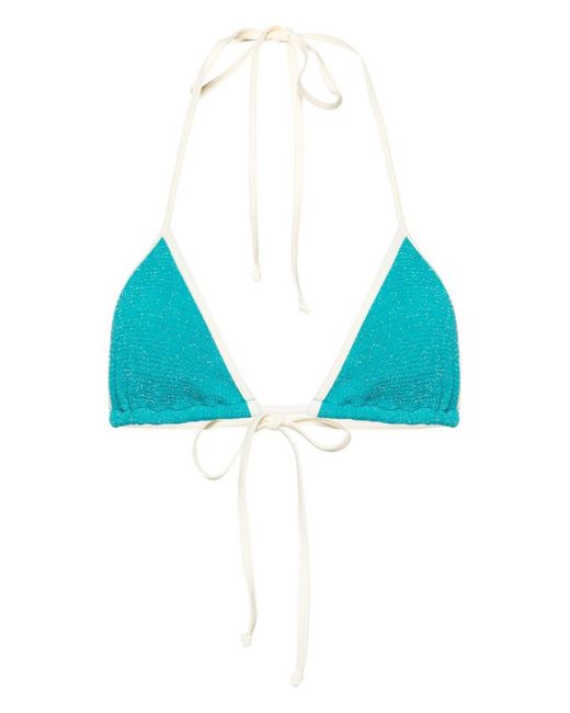 Top bikini Leah di Mc2 Saint Barth in Blue