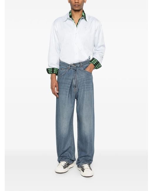 DARKPARK Blue Five-Pockets Jeans for men