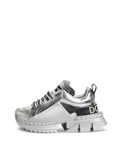 Dolce & Gabbana White Super Queen Sneakers