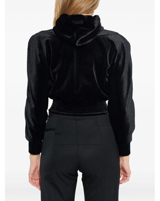 Vetements Black Long-Sleeve Hooded Sweatshirt