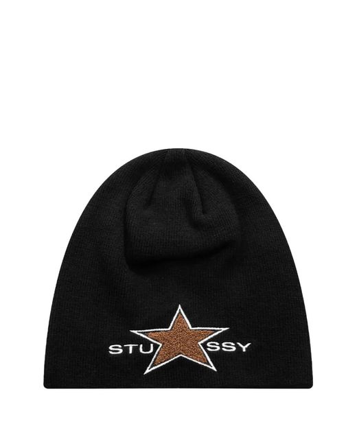 Stussy Black Star-Motif Beanie