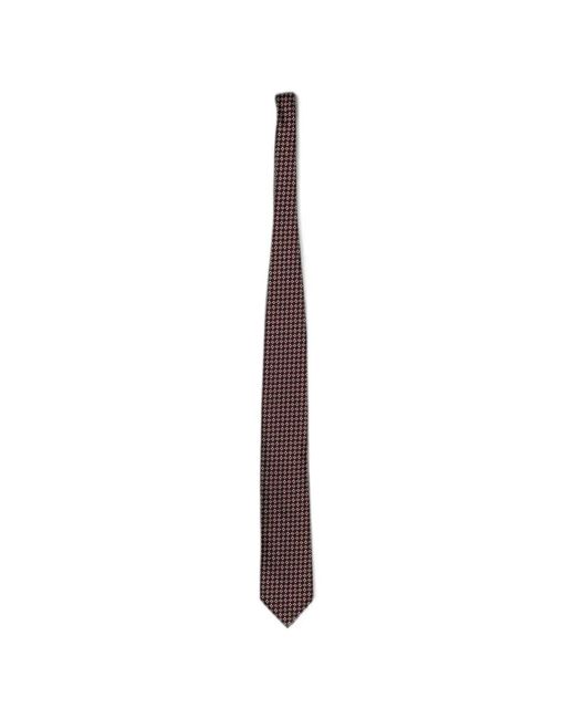 Zegna White Cravate En Soie À Motif En Jacquard for men