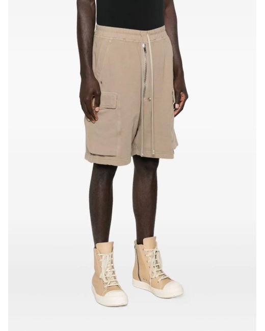 Rick Owens Natural Cargobela Cargo Shorts for men