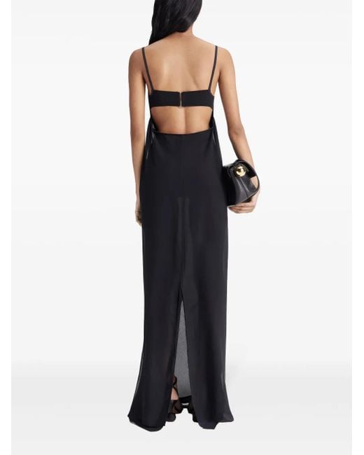 Robe La Robe Peplo À Coupe Longue Jacquemus en coloris Black