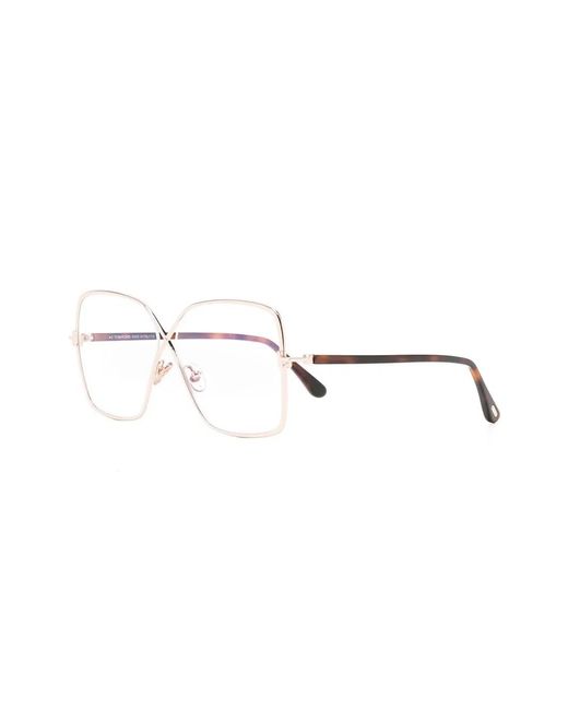 Tom Ford Multicolor Tortoiseshell-Effect Square-Frame Glasses