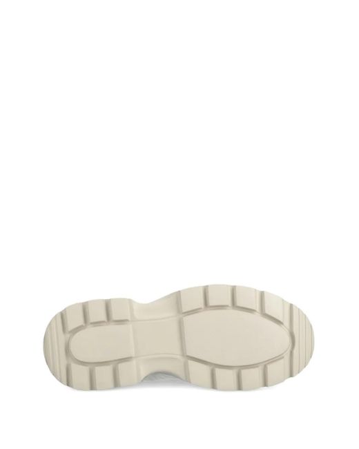 Blauer White Quilted Lace-Up Boots