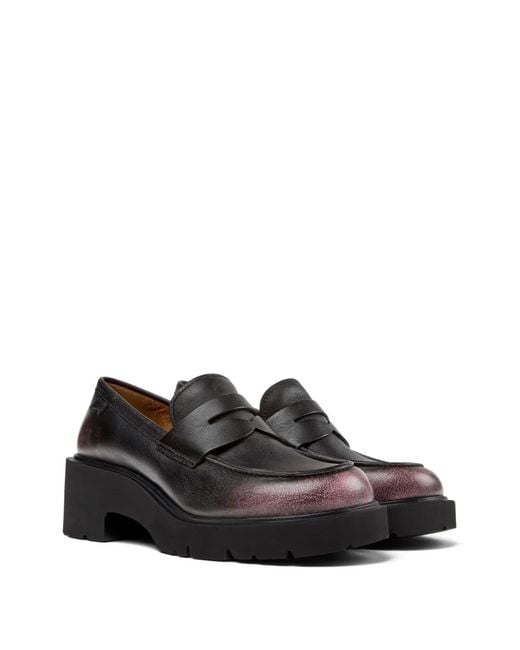Camper Black Moccasins