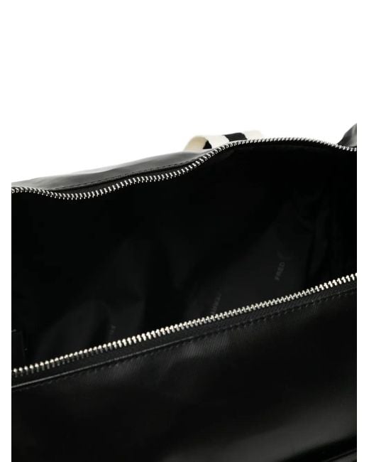Fred Perry Black Barrel Bag for men