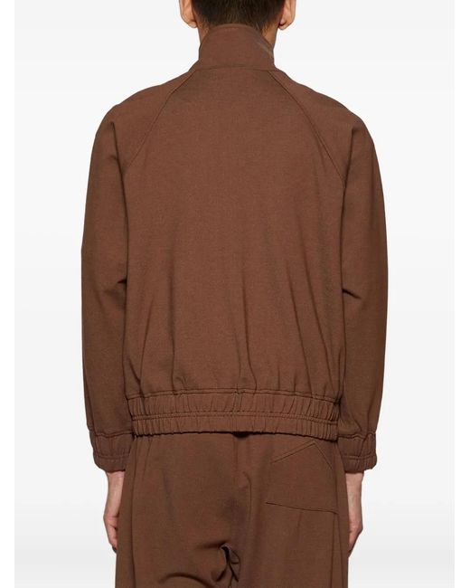 Rhude Brown Hampton Zip-Up Track Jacket for men
