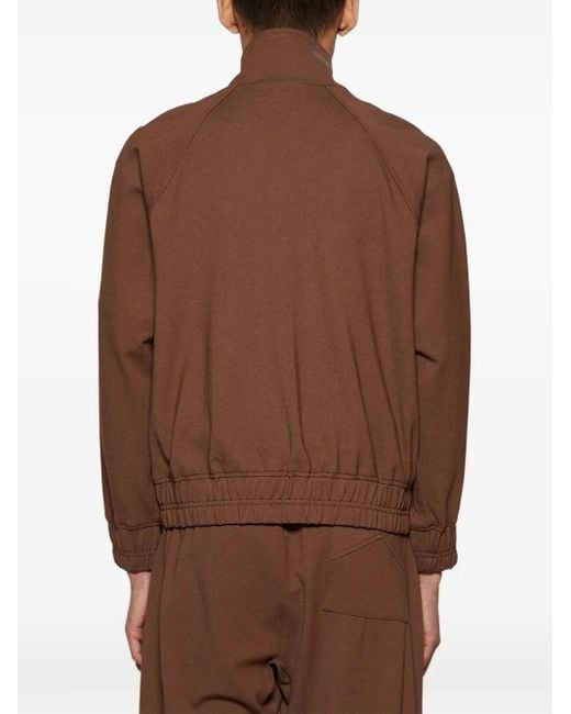 Rhude Brown Hampton Zip-Up Track Jacket for men