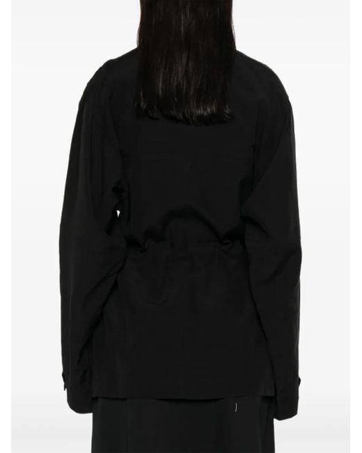 Rohe Black Sweatshirt mit Kordelzug