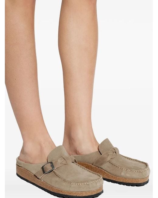 Birkenstock Brown Buckley Clogs Aus Wildleder